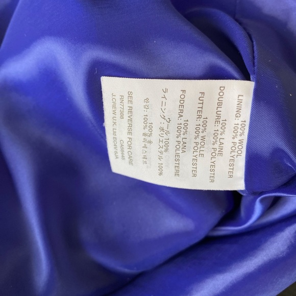 Jcrew Double Face Wool Crepe Dress Size 0 - Picture 9 of 9